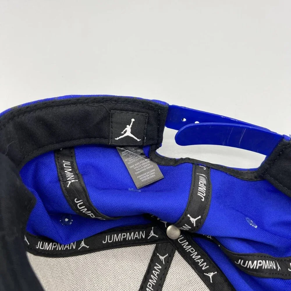 Air Jordan Hat Men Blue‎ Black Speckled Print Jumpman Snap Back Cap